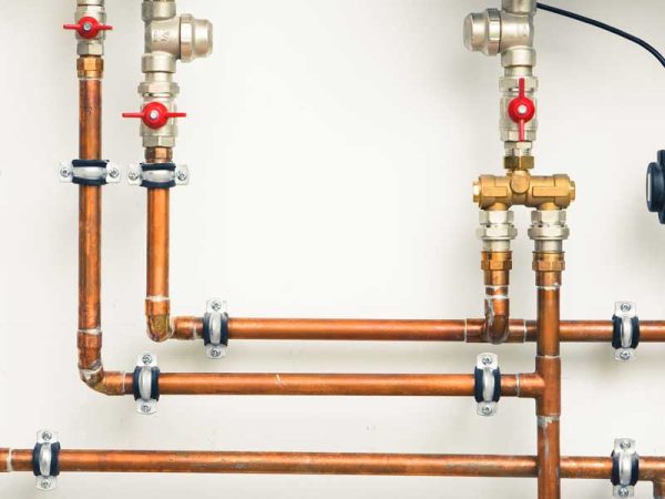 Copper Pipe Line Installation